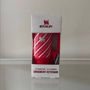 Stanley Ornament Keychain Candy Cane Twist NIB